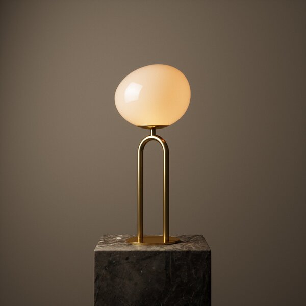 Lampade da tavolo DFTP by Nordlux, Shapes, Dorato / Ottone, Soggiorno, Vetro, Design
