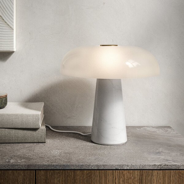 Lampade da tavolo DFTP by Nordlux, Glossy, Bianco, Soggiorno, Pietra, Design