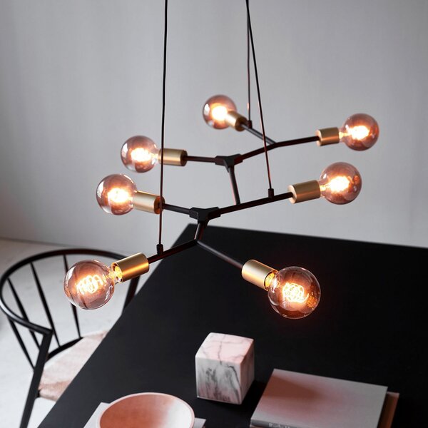 Lampada a sospensione Nordlux, Josefine, dimmerabile, Nero, Soggiorno, Metallo, Moderno
