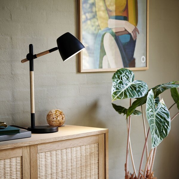 Lampade da tavolo Nordlux, Theo, Nero, Studio / Ufficio, Metallo, Moderno