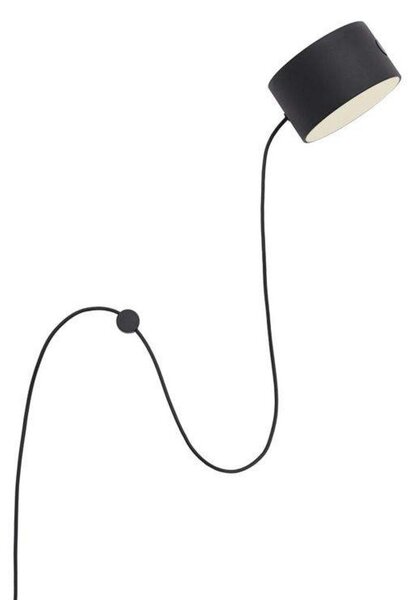 Applique da parete Muuto, dimmerabile, Nero, Soggiorno, Metallo