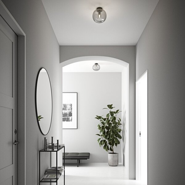 Plafoniera Nordlux, Alton, dimmerabile, Grigio, Soggiorno, Vetro