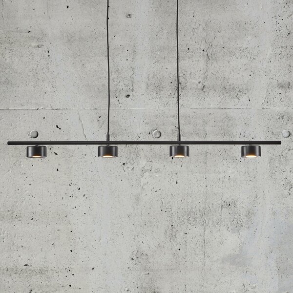 Lampada a sospensione Nordlux, Clyde, dimmerabile, Nero, Cucina, Metallo, Moderno