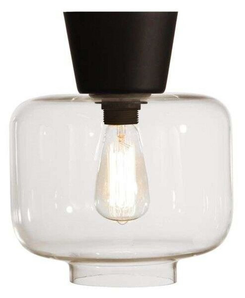 Ritz Lampada Da Soffitto Trasparente/Nero - Globen Lighting