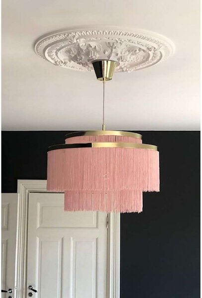 Lampada a sospensione Globen Lighting, Rosa / Rosé, Sala da pranzo, Metallo