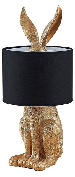 Lampade da tavolo Lindby, Lorentina, Nero, Soggiorno, Tessuto / Tessile, Design