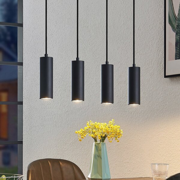 Lampada a sospensione Lindby, Maniva, dimmerabile, Legno, Cucina, Metallo, Moderno