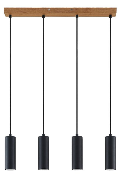Lampada a sospensione Lindby, Maniva, dimmerabile, Legno, Cucina, Metallo, Moderno