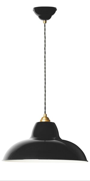 Lampada a sospensione Anglepoise, Original 1227 Brass Midi Wide, dimmerabile, Nero, Soggiorno, Metallo, Design