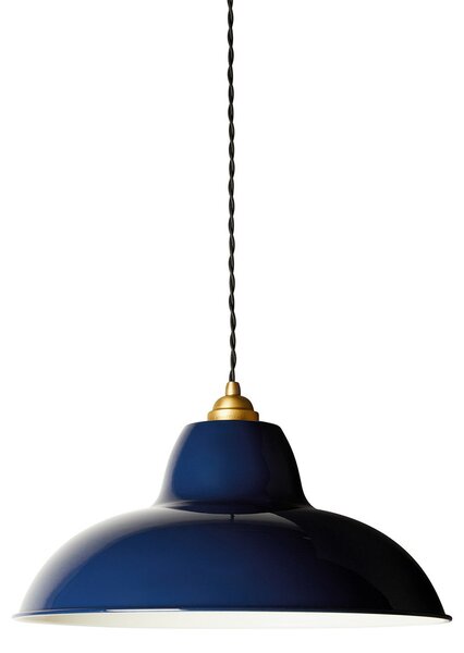 Lampada a sospensione Anglepoise, Original 1227 Brass Midi Wide, dimmerabile, Blu, Soggiorno, Metallo, Design