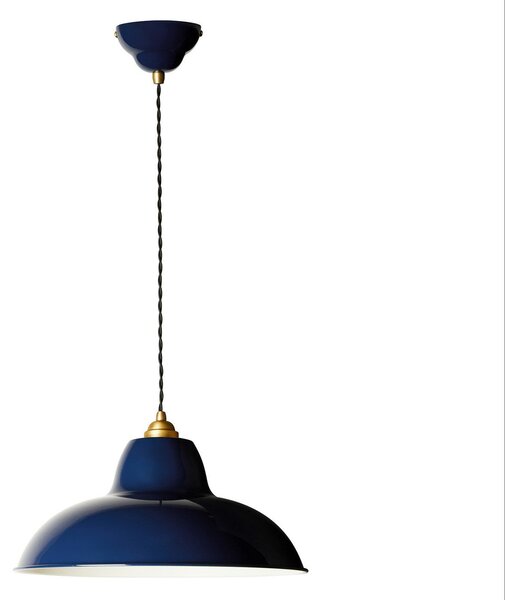 Lampada a sospensione Anglepoise, Original 1227 Brass Midi Wide, dimmerabile, Blu, Soggiorno, Metallo, Design