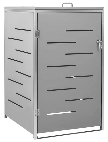 Copri bidoni per la spazzatura, Nascondi o Porta bidoni immondizia, Realizzato in lamiera zincata Dimensioni 72x87xh 117 cm Contiene bidoni da 240 litri colore Antracite