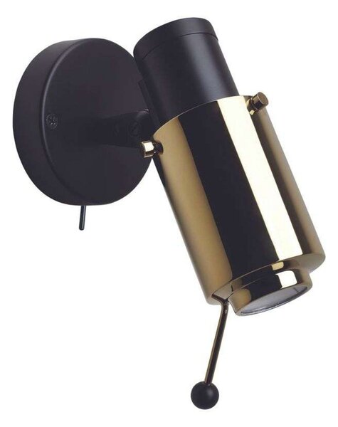 Biny Spot LED con Interruttore & Supporto Nero/Oro - DCW