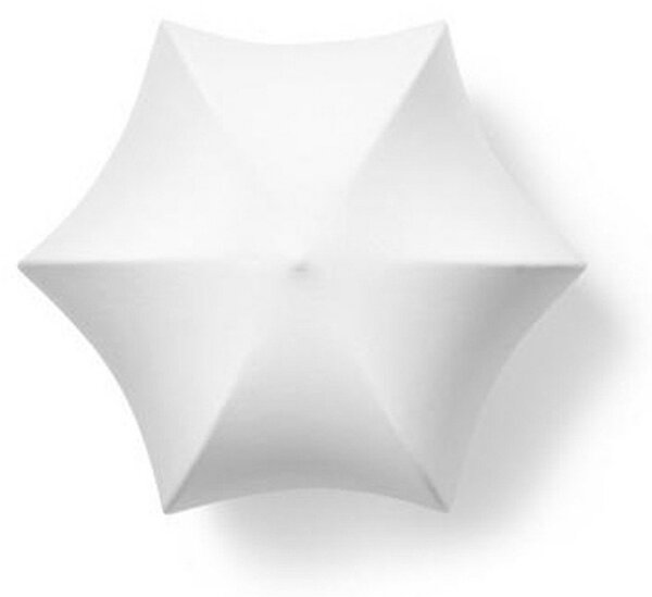 Applique da parete ferm LIVING, Poem, dimmerabile, Bianco, Soggiorno, Metallo, Design