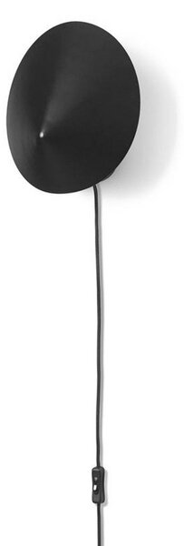 Applique da parete ferm LIVING, Arum Sconce, Nero, Soggiorno, Acciaio inossidabile, Design