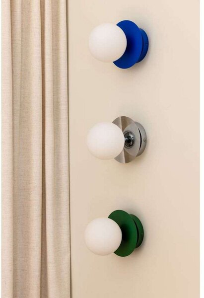 Applique da parete Globen Lighting, ART DECO, dimmerabile, Blu, Soggiorno, Metallo, Design