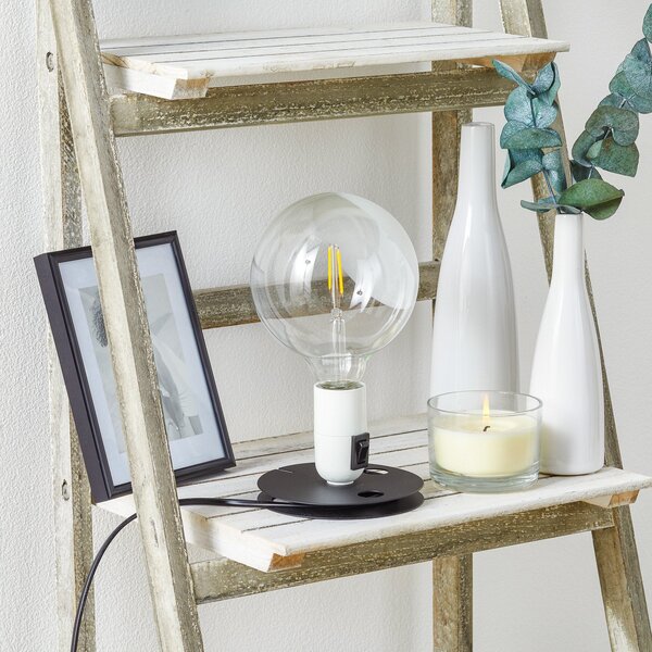 Lampade da tavolo FLOS, Lampadina, Bianco, Soggiorno, Metallo, Design