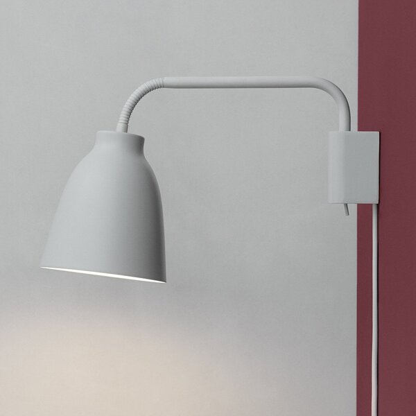 Applique da parete FRITZ HANSEN, Caravaggio, dimmerabile, Bianco, Soggiorno, Metallo, Design