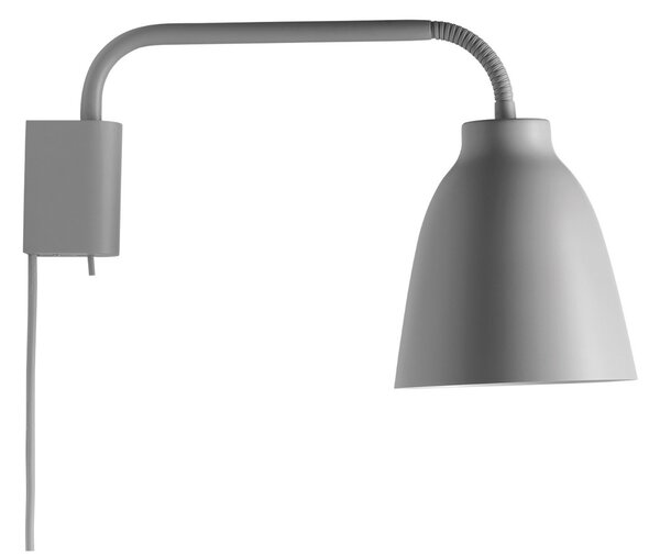 Applique da parete FRITZ HANSEN, Caravaggio, dimmerabile, Grigio, Soggiorno, Metallo, Design