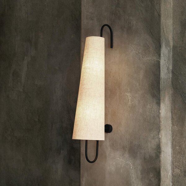 Applique da parete ferm LIVING, Ancora, Nero, Soggiorno, Metallo, Design