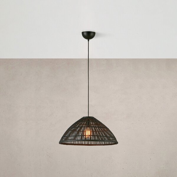 Lampada a sospensione Markslöjd, Capello, dimmerabile, Nero, Soggiorno, Bambù, Scandinavo