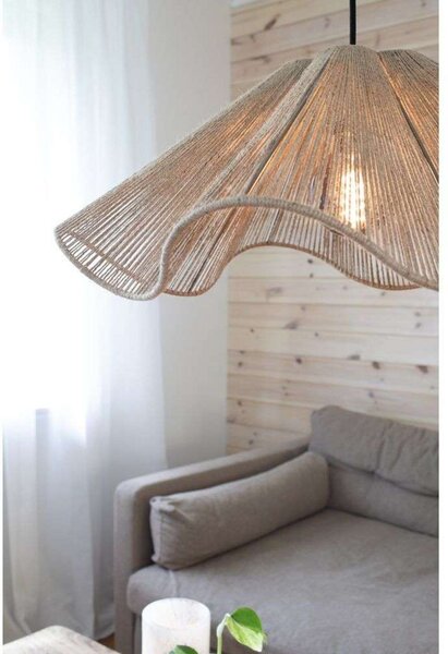 Lampada a sospensione Markslöjd, Beige, Soggiorno, Tessuto / Tessile