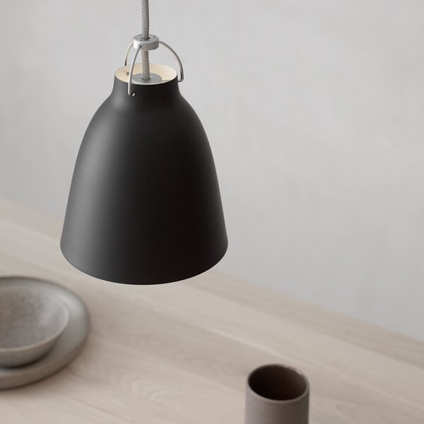 Lampada a sospensione FRITZ HANSEN, Caravaggio P1, dimmerabile, Nero, Soggiorno, Metallo, Design