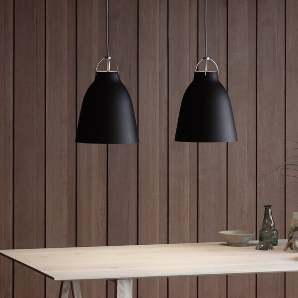 Lampada a sospensione FRITZ HANSEN, Caravaggio P2, dimmerabile, Nero, Soggiorno, Metallo, Design