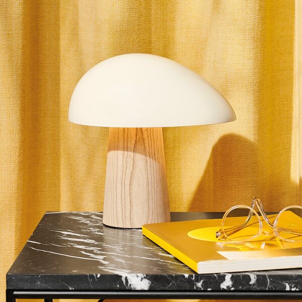 Lampade da tavolo FRITZ HANSEN, Night Owl, Bianco, Soggiorno, Legno, Design