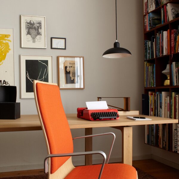 Lampada a sospensione FRITZ HANSEN, Kaiser Idell 6631-P, dimmerabile, Nero, Soggiorno, Metallo, Design