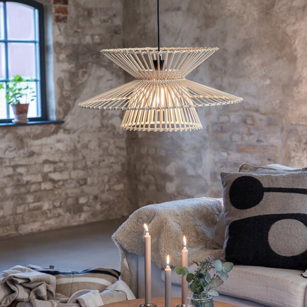 Lampada a sospensione Markslöjd, Duplici, Legno, Soggiorno, Bambù