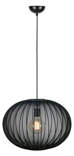 Lampada a sospensione Markslöjd, Florence, dimmerabile, Nero, Soggiorno, Tessuto / Tessile, Scandinavo