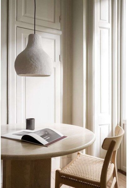 Lampada a sospensione Watt & Veke, dimmerabile, Bianco, Soggiorno, Tessuto / Tessile, Scandinavo