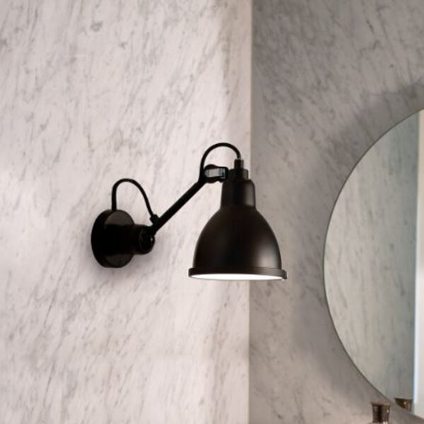 Applique da parete Lampe Gras, Nero, Bagno, Metallo, Design