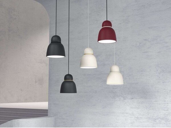 Lampada a sospensione Belid, Beige, Sala da pranzo, Metallo