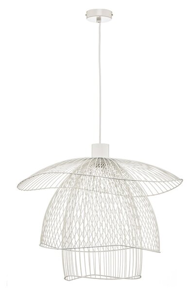 Lampada a sospensione Forestier, Papillon S, dimmerabile, Bianco, Soggiorno, Metallo, Design
