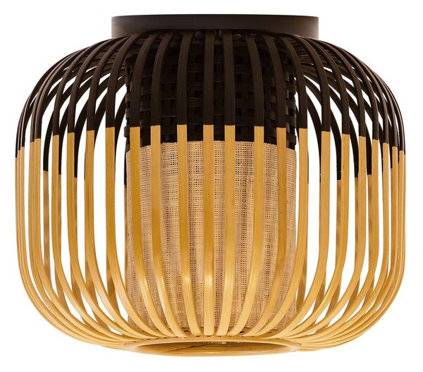 Plafoniera Forestier, Bamboo Light XS, dimmerabile, Nero, Soggiorno, Bambù, Design