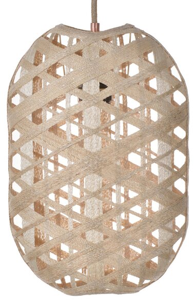 Lampada a sospensione Forestier, Capsule S, dimmerabile, Beige, Soggiorno, Bambù, Design