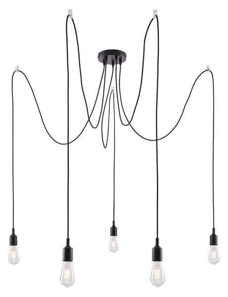 Lampada a sospensione Paulmann, Neordic Ketil, dimmerabile, Nero, Soggiorno, Plastica, Scandinavo