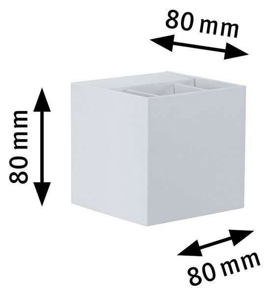 Lampade da esterno Paulmann, Cybo, Bianco, Metallo, Moderno
