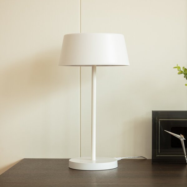 Lampade da tavolo Lindby, Milica, dimmerabile, Bianco, Soggiorno, Metallo, Scandinavo