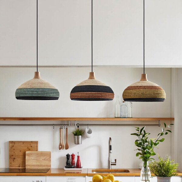Lampada a sospensione Forestier, Grass S, dimmerabile, Verde, Soggiorno, Design