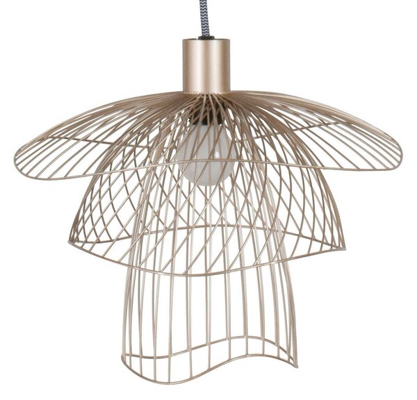 Lampada a sospensione Forestier, Papillon XS, dimmerabile, Beige, Soggiorno, Metallo, Design