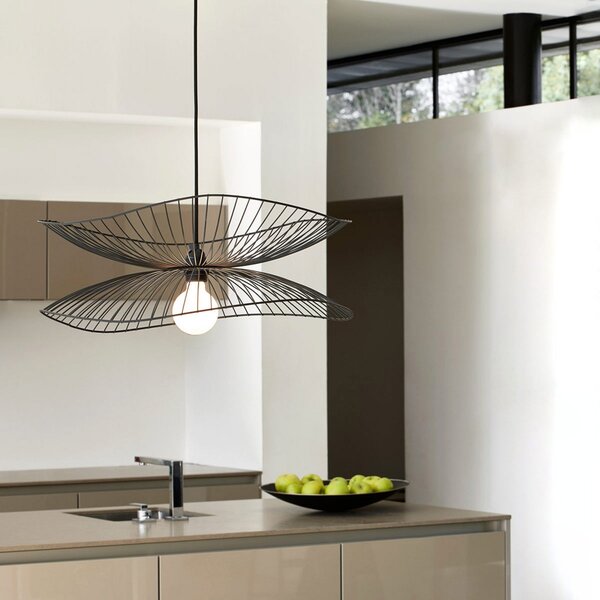 Lampada a sospensione Forestier, Libellule S, dimmerabile, Nero, Soggiorno, Metallo, Design