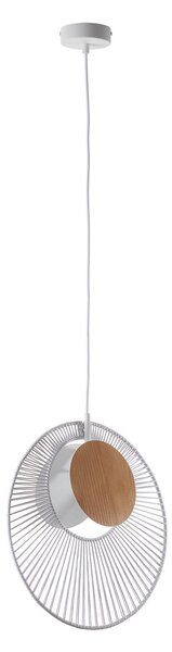 Lampada a sospensione Forestier, Oyster, dimmerabile, Bianco, Soggiorno, Metallo, Design
