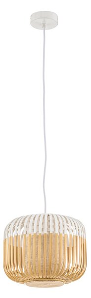 Lampada a sospensione Forestier, Bamboo Light XS, dimmerabile, Bianco, Soggiorno, Bambù, Design