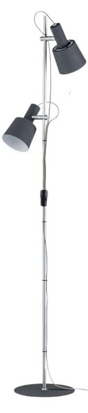 Lampada da terra Paulmann, Haldar, Grigio, Soggiorno, Metallo, Moderno