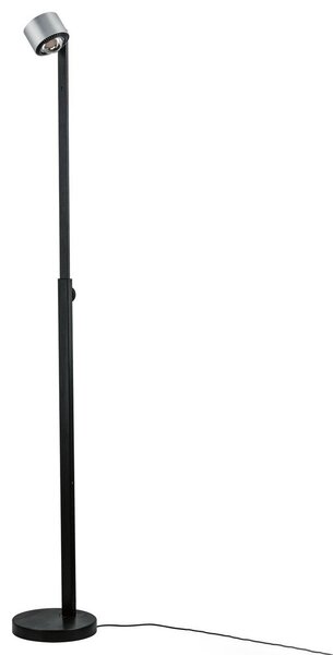 Lampada da terra Paulmann, Aldan, dimmerabile, Nero, Soggiorno, Metallo, Moderno