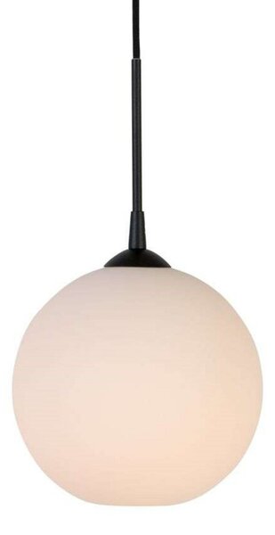 Lampada a sospensione Belid, dimmerabile, Nero, Sala da pranzo, Vetro