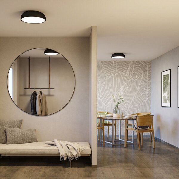 Plafoniera Paulmann, Oka, Nero, Bagno, Plastica, Moderno